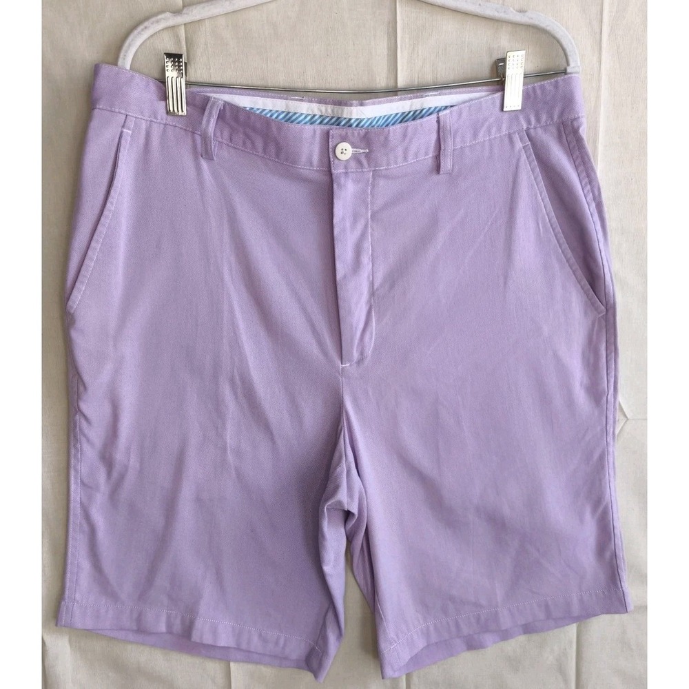Foot Joy FJ Golf Short‎ Mens 36 Purple Lightweight Bermuda Classic